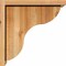 Ekena Millwork Carmel Rough Sawn Corbel w/Backplate, Western Red Cedar, 8"W x 14"D x 14"H COR08X14X14CAR01RWR - alternate 2